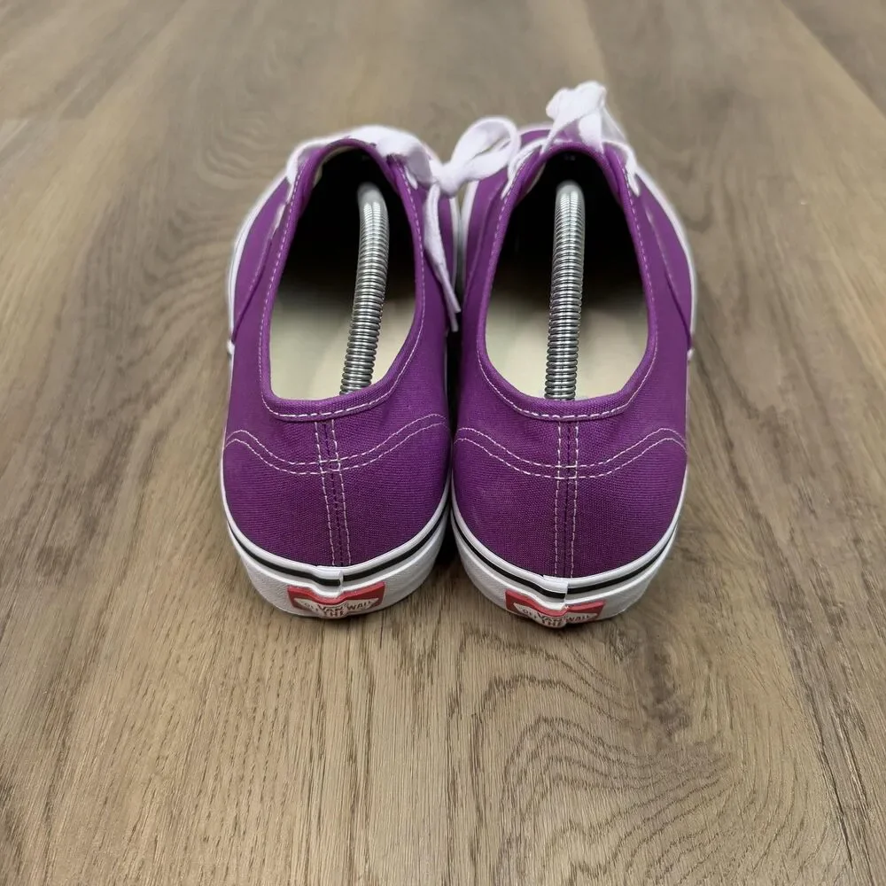 Vans Authentic Shoes Mens Size 11.5 Purple Canvas Low Top Casual Skate Sneakers
